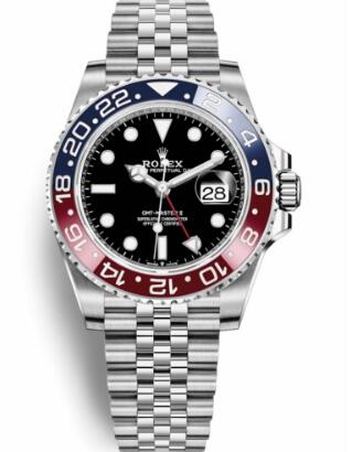 The red and blue ceramic bezel GMT is one of the most popular sporty Rolex now.
