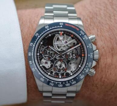Rolex Daytona with hollow dial looks eye-catching.