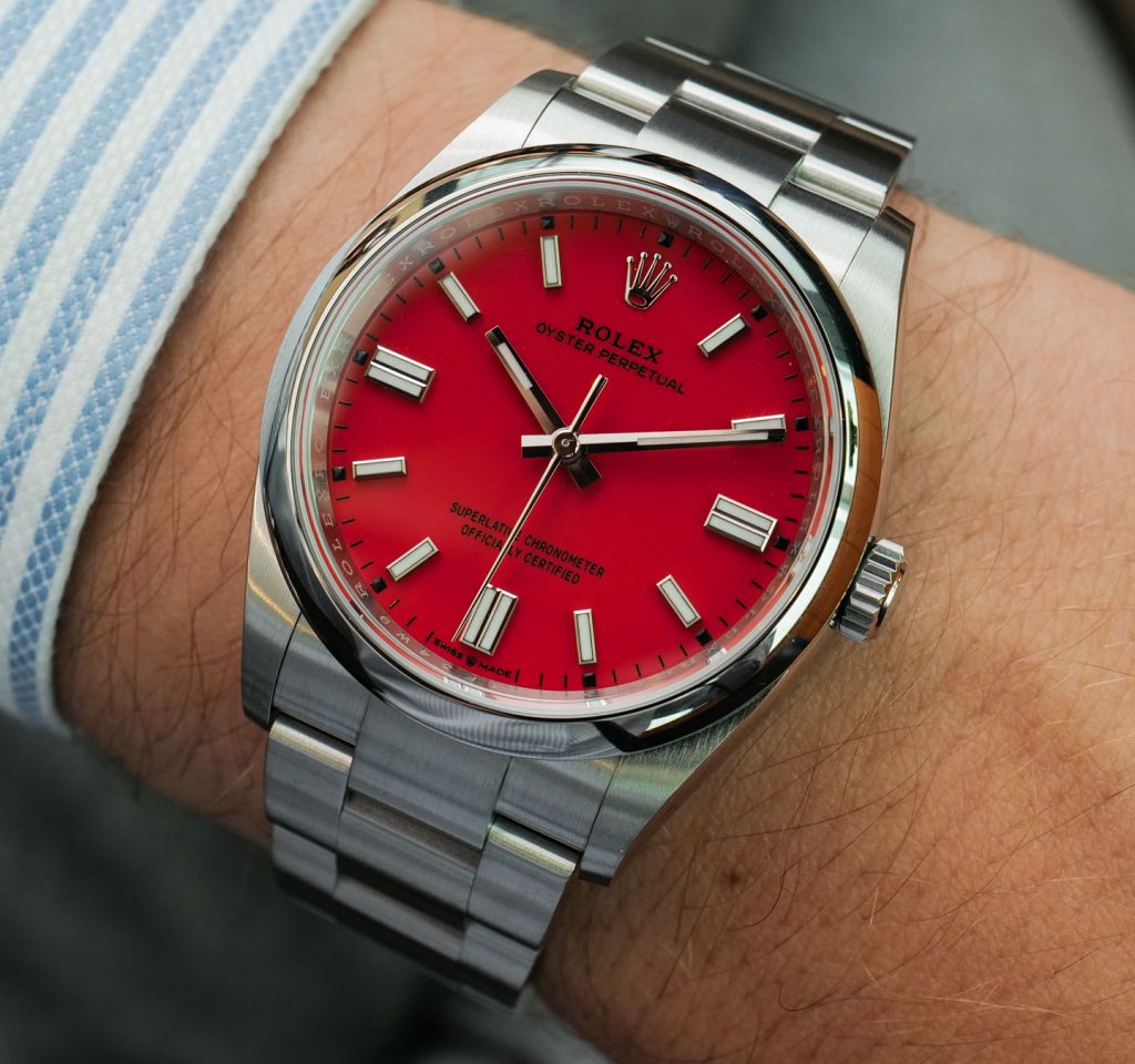 Rolex Oyster Perpetual fake watch is with high cost performance.
