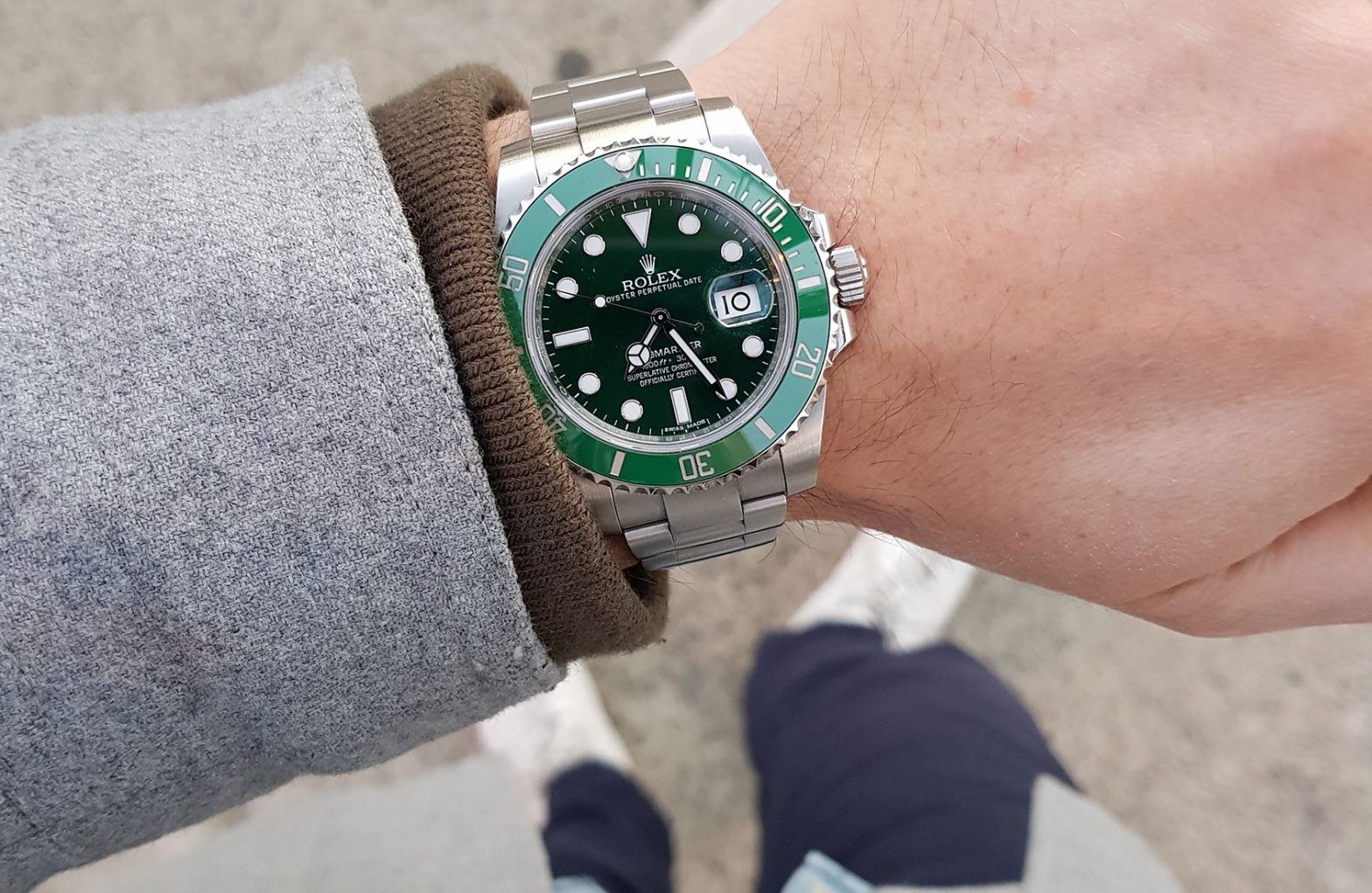 UK Green Dial Fake Rolex Submariner 116610LV Watch Review