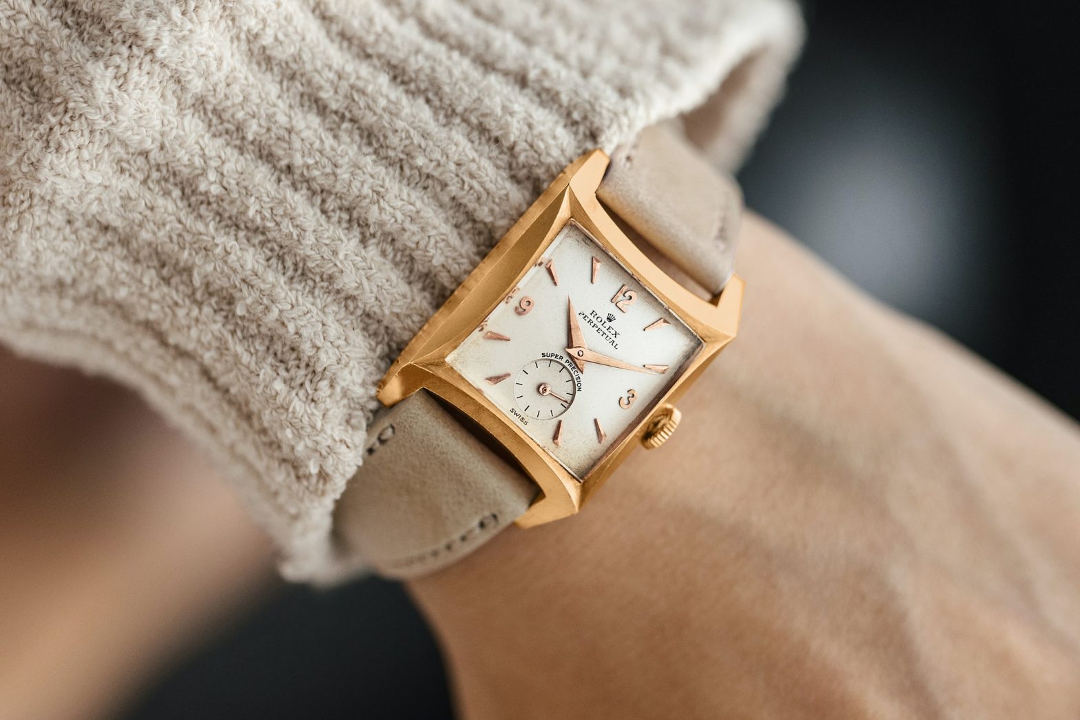 1952 UK High Quality Replica Rolex Precision Ref. 8126 18k Pink Gold