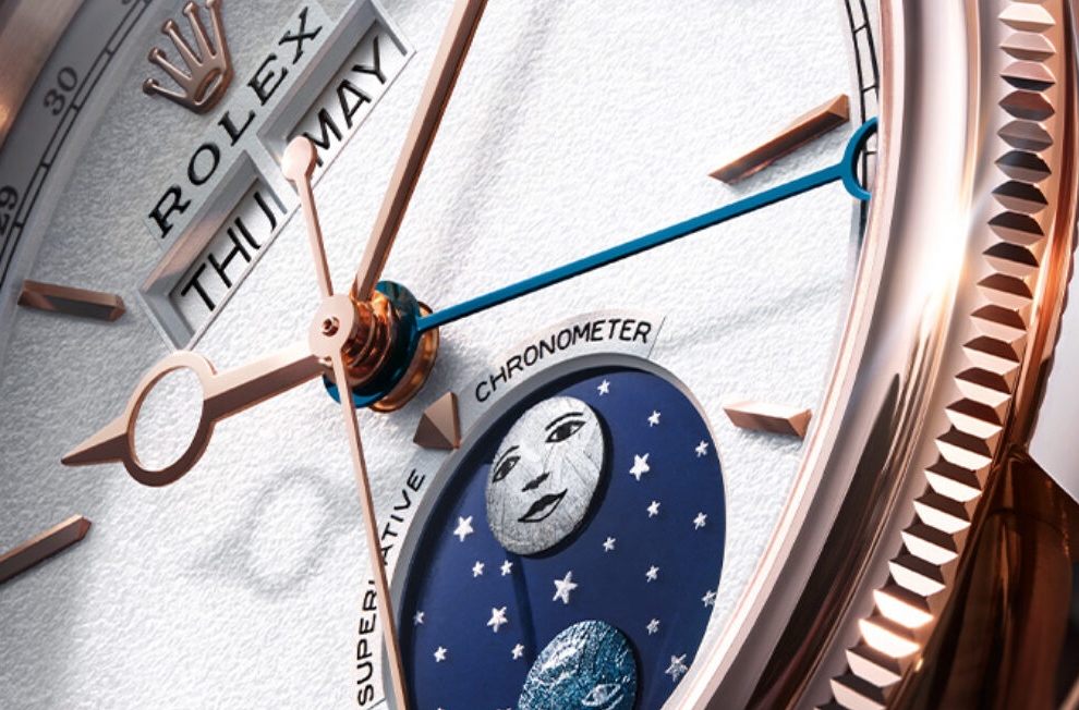 Rolex Padellone replica watch moonphase and calendar dial
